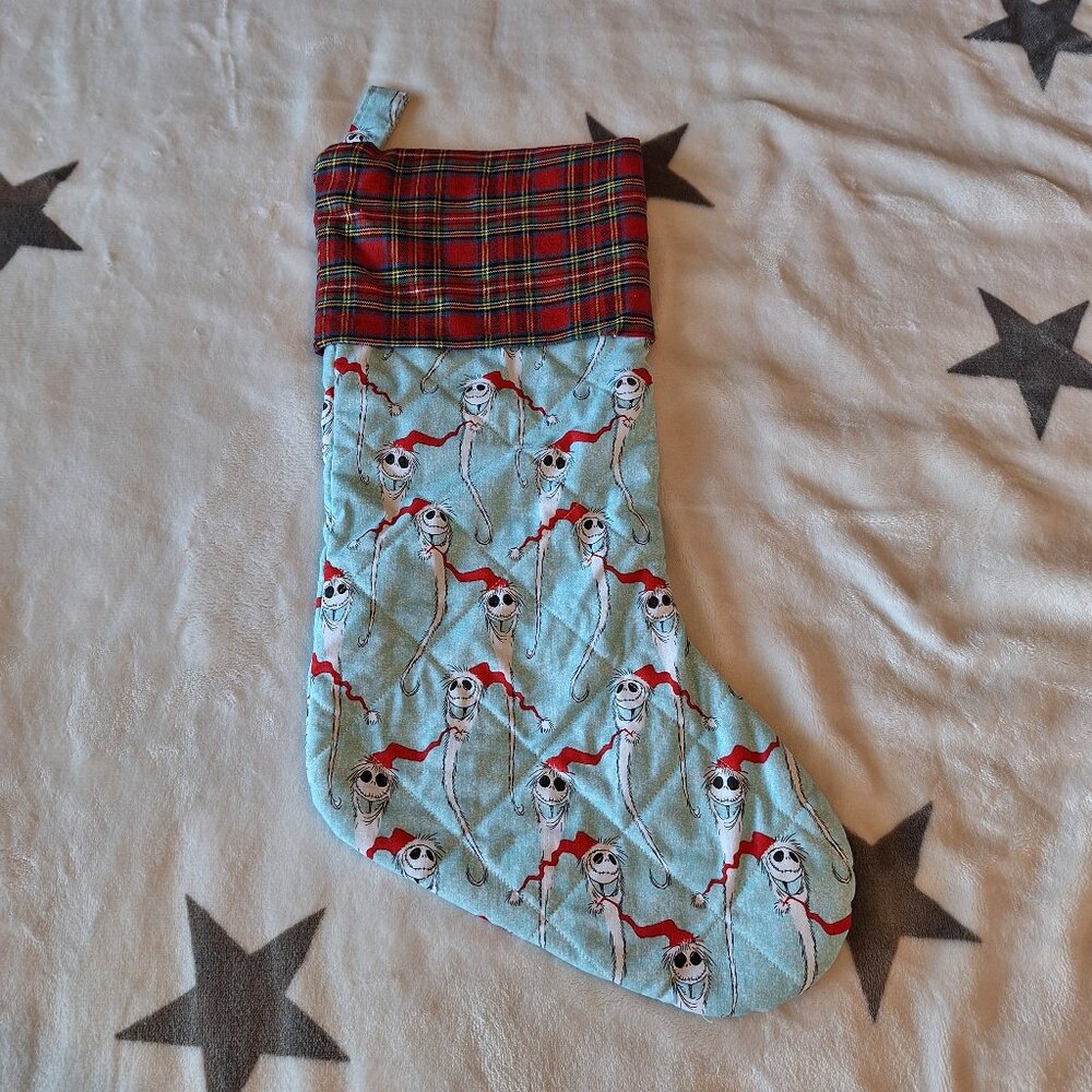 Handmade The‎ Nightmare Before Christmas Jack Skellington Plush Stocking